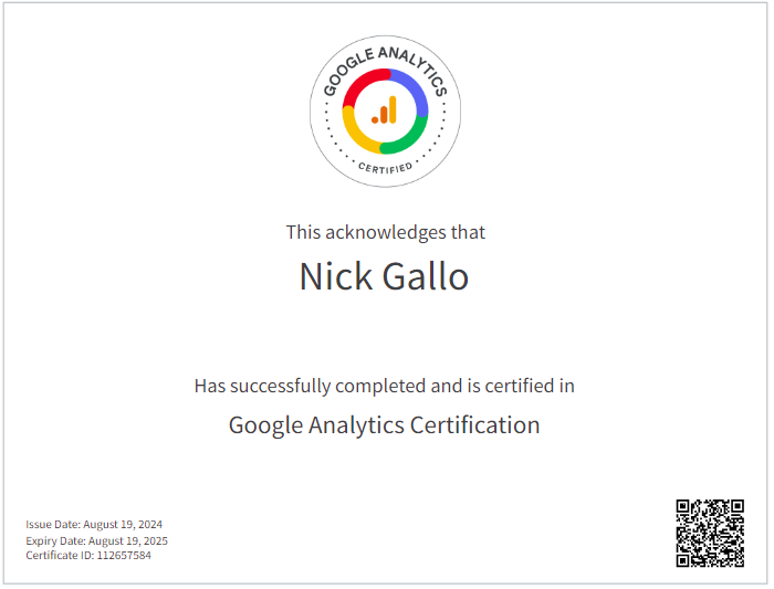  successfully completed the Google Analytics 4 course!